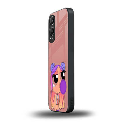 antique purple tote powerpuff girl back phone cover | glass case for oneplus nord ce 4 lite