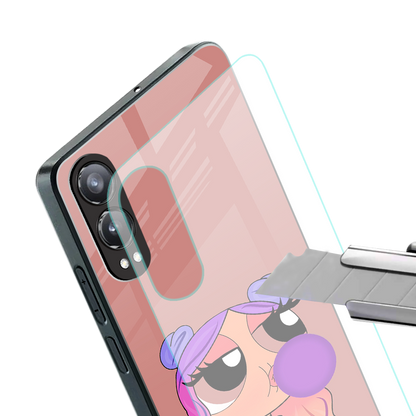 antique purple tote powerpuff girl back phone cover | glass case for oneplus nord ce 4 lite