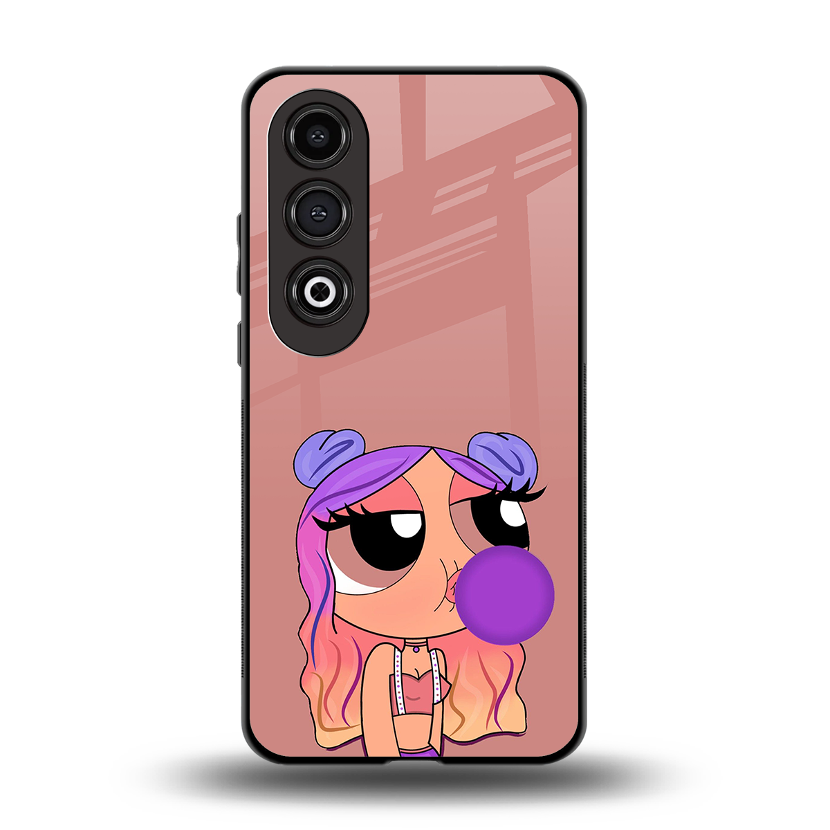 antique purple tote powerpuff girl back phone cover | glass case for oneplus nord ce 4