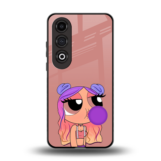 antique purple tote powerpuff girl back phone cover | glass case for oneplus nord ce 4