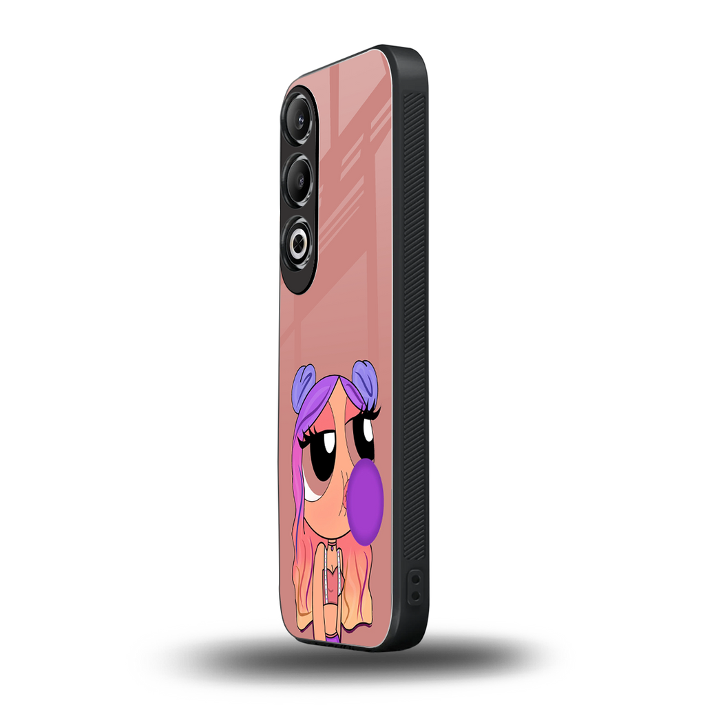 antique purple tote powerpuff girl back phone cover | glass case for oneplus nord ce 4