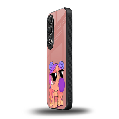 antique purple tote powerpuff girl back phone cover | glass case for oneplus nord ce 4