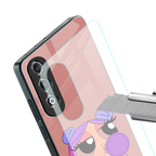 antique purple tote powerpuff girl back phone cover | glass case for oneplus nord ce 4