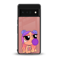 antique purple tote powerpuff girl back phone cover | glass case for google pixel 6 pro