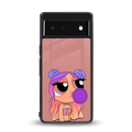 antique purple tote powerpuff girl back phone cover | glass case for google pixel 6