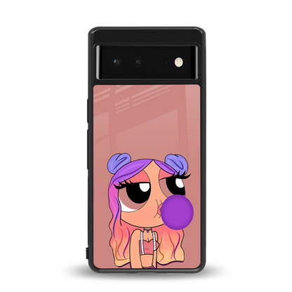 antique purple tote powerpuff girl back phone cover | glass case for Google Pixel 6A