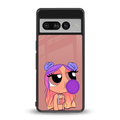 antique purple tote powerpuff girl back phone cover | glass case for google pixel 7 pro