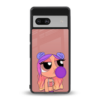 antique purple tote powerpuff girl back phone cover | glass case for Google Pixel 7