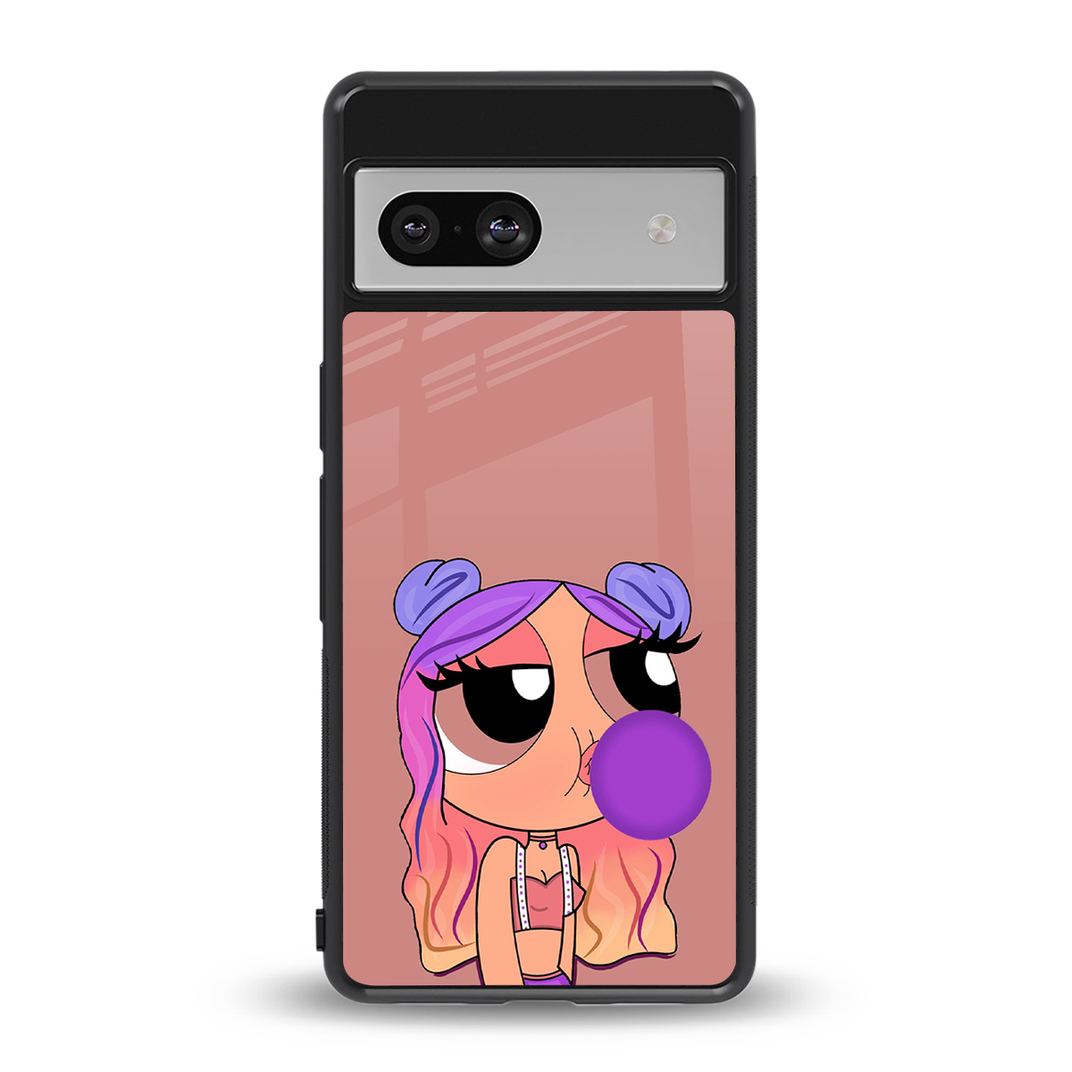 antique purple tote powerpuff girl back phone cover | glass case for Google Pixel 7A