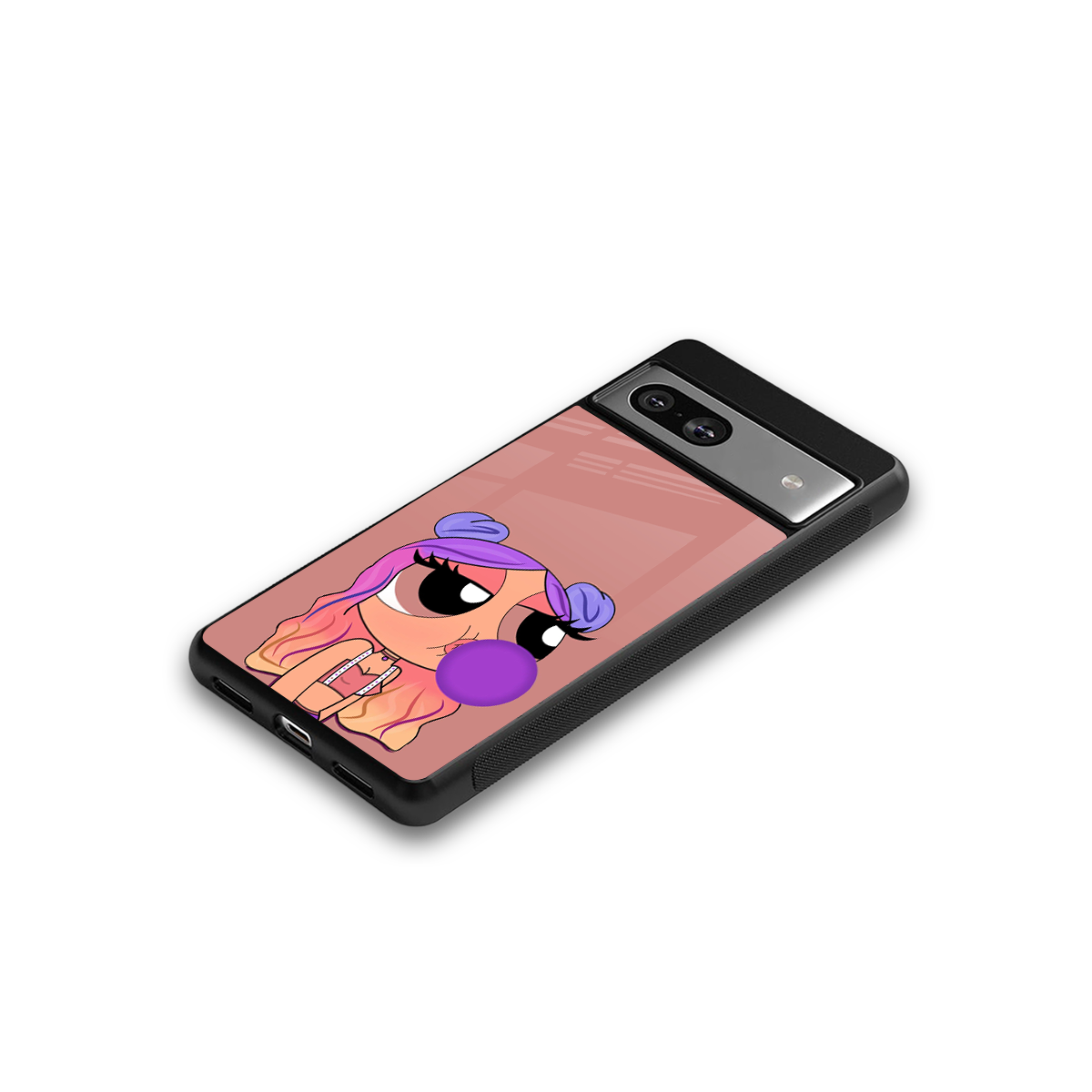 antique purple tote powerpuff girl back phone cover | glass case for Google Pixel 7A