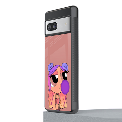 antique purple tote powerpuff girl back phone cover | glass case for Google Pixel 7