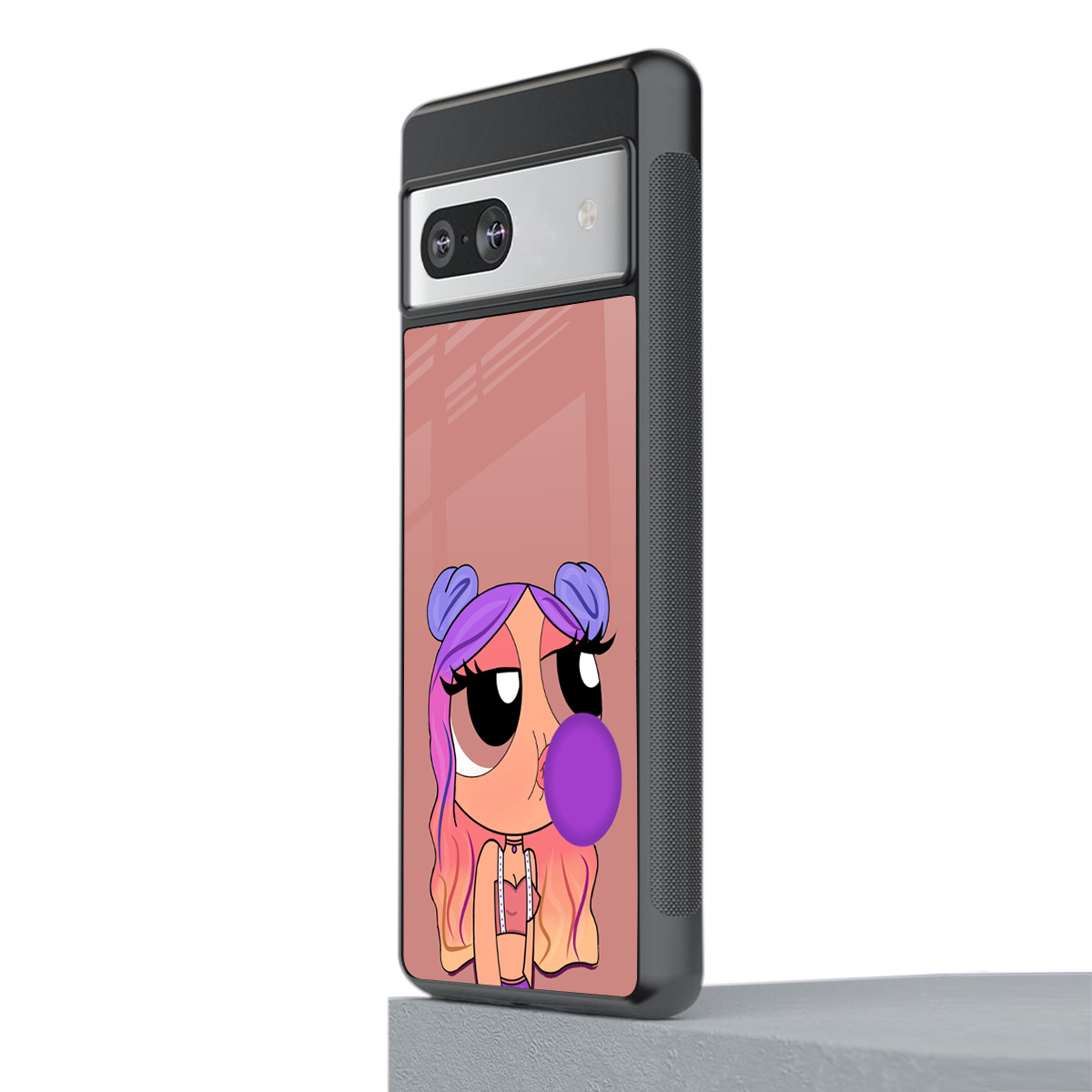 antique purple tote powerpuff girl back phone cover | glass case for Google Pixel 7A