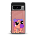 antique purple tote powerpuff girl back phone cover | glass case for google pixel 8 pro
