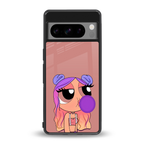 antique purple tote powerpuff girl back phone cover | glass case for google pixel 8 pro