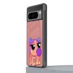 antique purple tote powerpuff girl back phone cover | glass case for google pixel 8 pro