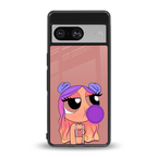 antique purple tote powerpuff girl back phone cover | glass case for Google Pixel 8