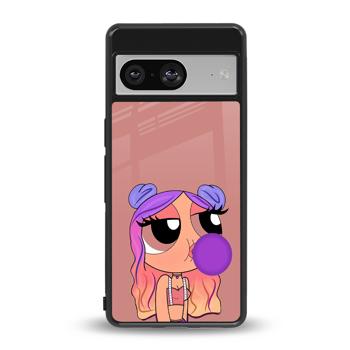 antique purple tote powerpuff girl back phone cover | glass case for Google Pixel 8