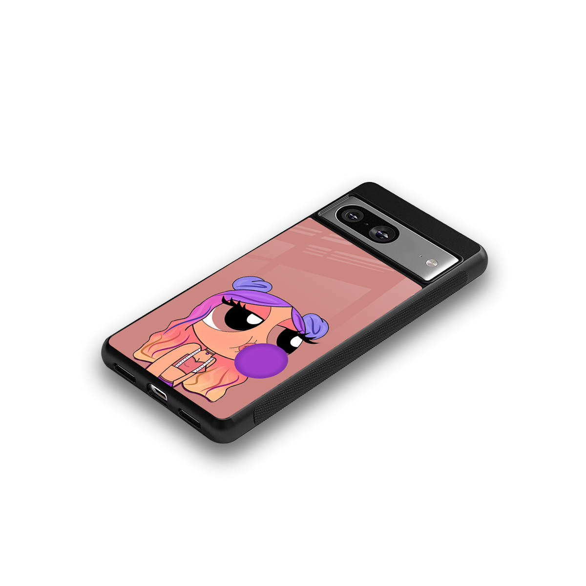 antique purple tote powerpuff girl back phone cover | glass case for Google Pixel 8