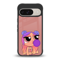 antique purple tote powerpuff girl back phone cover | glass case for google pixel 9