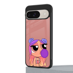 antique purple tote powerpuff girl back phone cover | glass case for google pixel 9