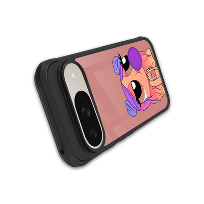 antique purple tote powerpuff girl back phone cover | glass case for google pixel 9