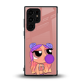 antique purple tote powerpuff girl back phone cover | glass case for samsung galaxy s23 ultra