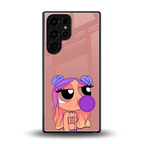 antique purple tote powerpuff girl back phone cover | glass case for samsung galaxy s25 ultra