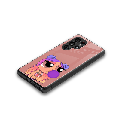 antique purple tote powerpuff girl back phone cover | glass case for samsung galaxy s25 ultra