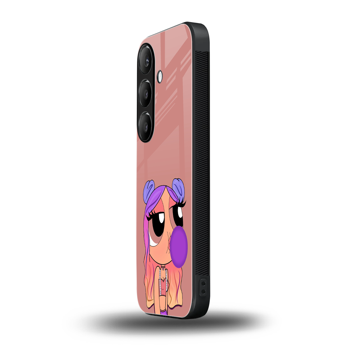 antique purple tote powerpuff girl back phone cover | glass case for samsung galaxy s24 fe