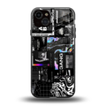 anxiety being back phone cover | glass case for iphone 15 plus