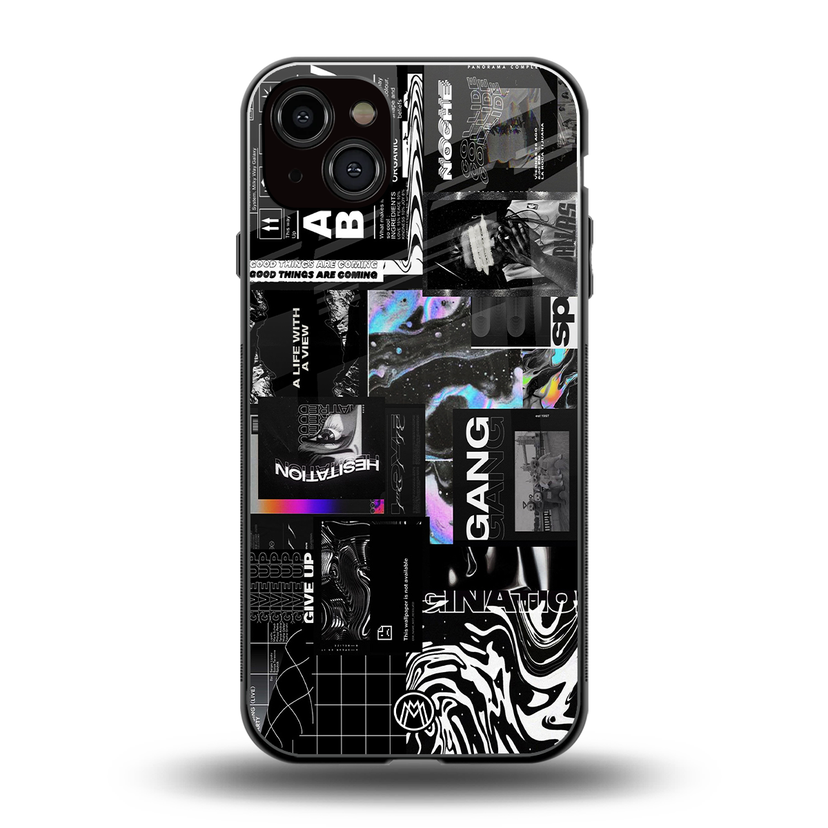 anxiety being back phone cover | glass case for iphone 15 plus