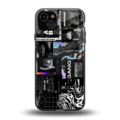 anxiety being back phone cover | glass case for iphone 15 plus