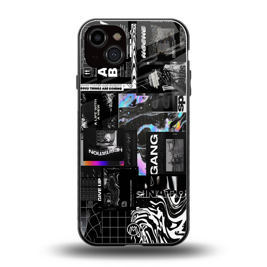 anxiety being back phone cover | glass case for iphone 15 plus