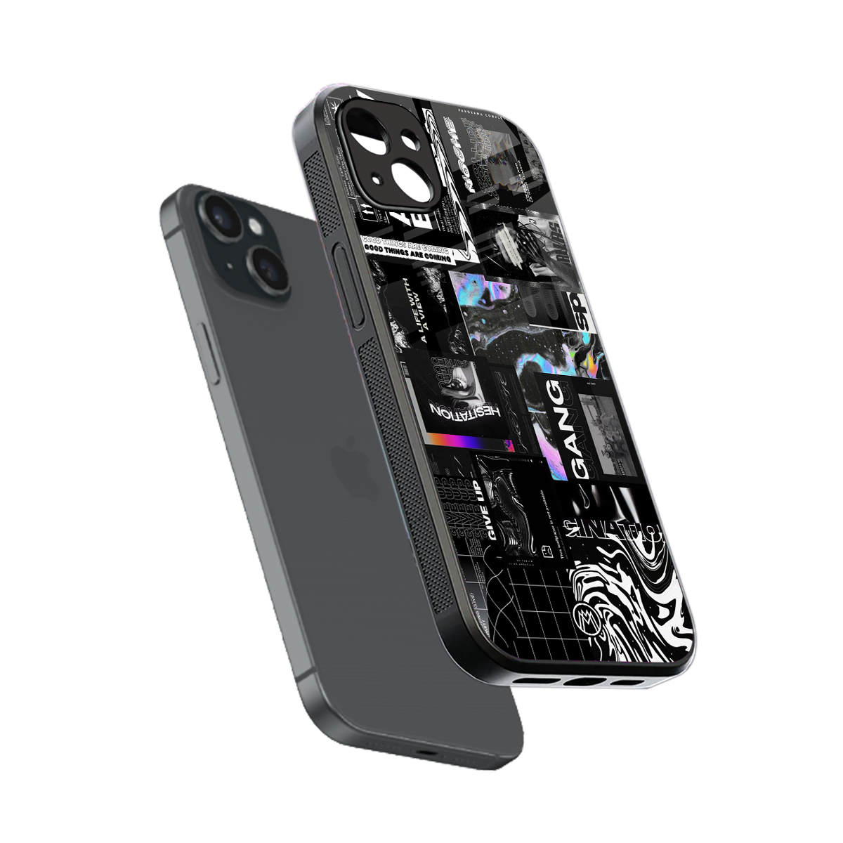 anxiety being back phone cover | glass case for iphone 15 plus