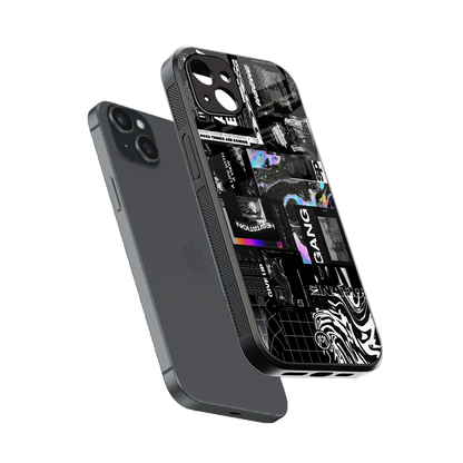 anxiety being back phone cover | glass case for iphone 15 plus