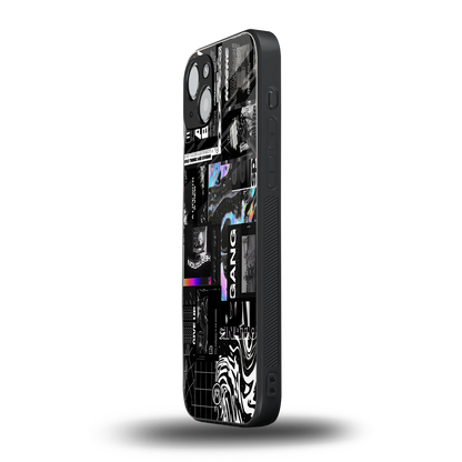 anxiety being back phone cover | glass case for iphone 15 plus