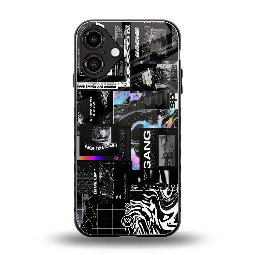 anxiety being back phone cover | glass case for iphone 16 plus