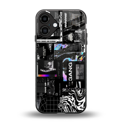 anxiety being back phone cover | glass case for iphone 16 plus
