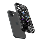 anxiety being back phone cover | glass case for iphone 16 plus