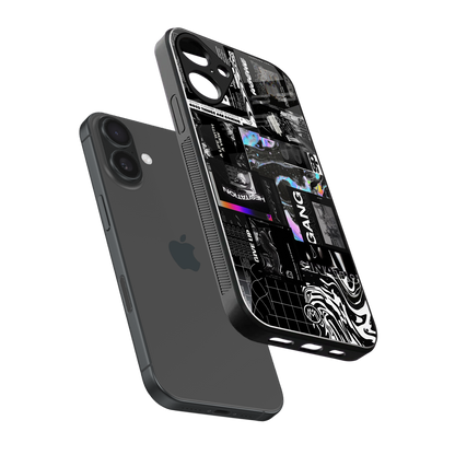 anxiety being back phone cover | glass case for iphone 16 plus
