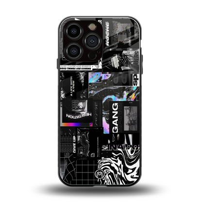 anxiety being back phone cover | glass case for iphone 16 pro max