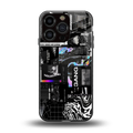 anxiety being back phone cover | glass case for iphone 16 pro