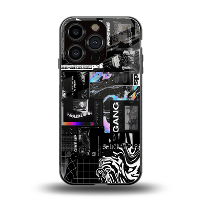 anxiety being back phone cover | glass case for iphone 16 pro