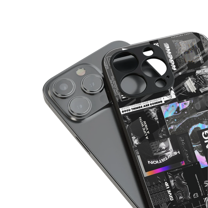 anxiety being back phone cover | glass case for iphone 16 pro max
