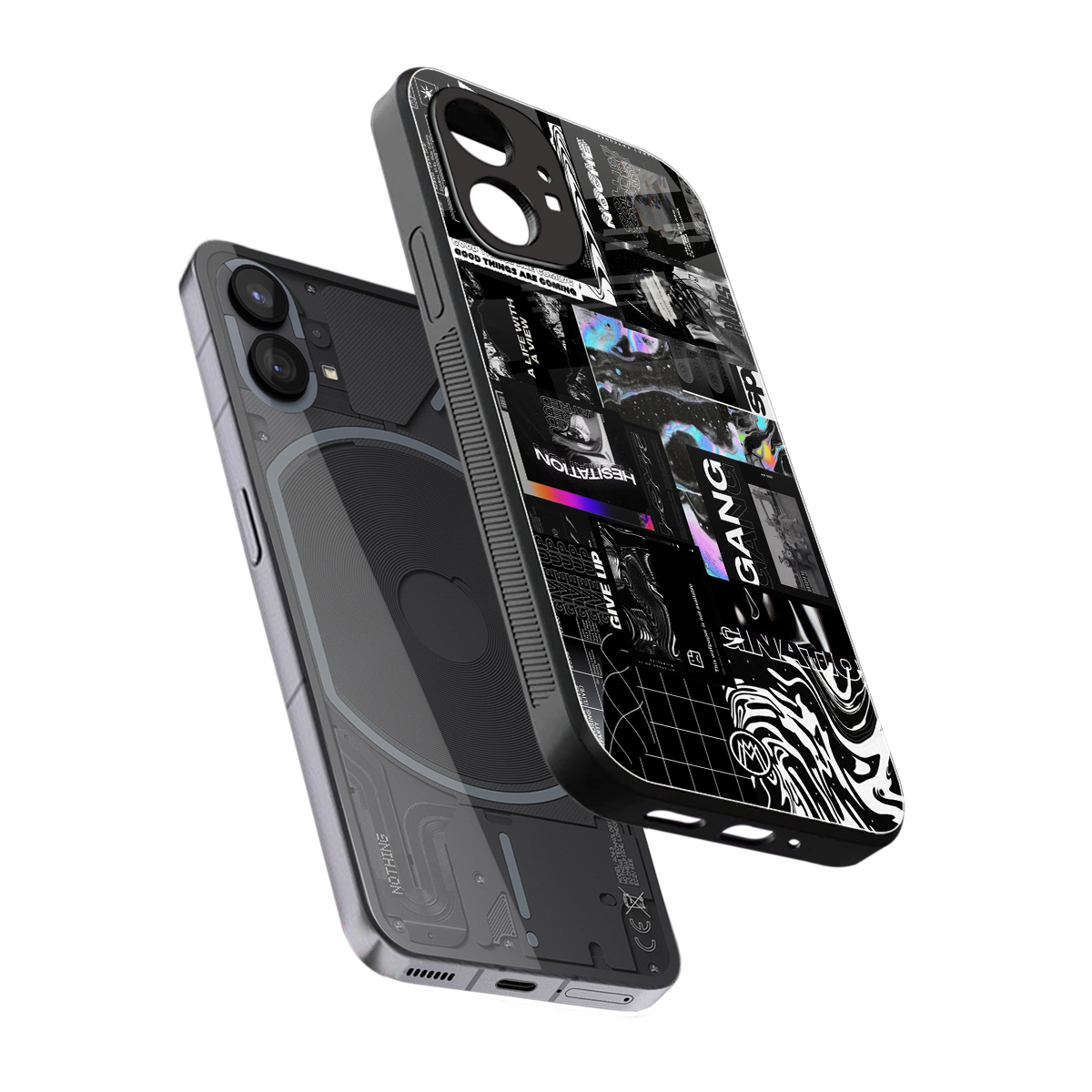 anxiety being back phone cover | glass case for nothing phone 1