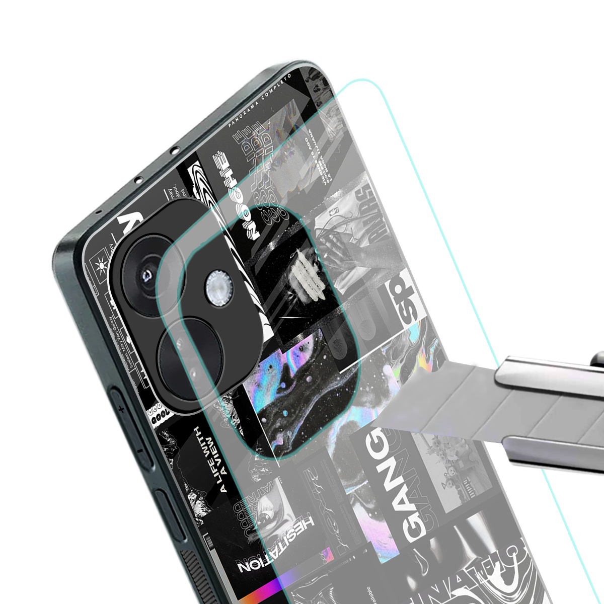 anxiety being back phone cover | glass case for oneplus nord ce 3