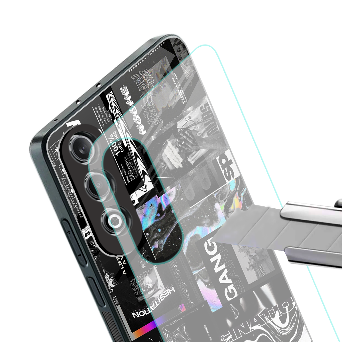 anxiety being back phone cover | glass case for oneplus nord ce 4
