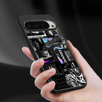 anxiety being back phone cover | glass case for google pixel 9 pro