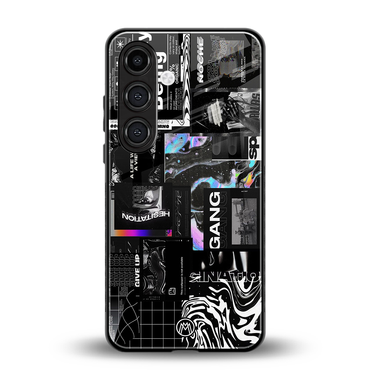 anxiety being back phone cover | glass case for samsung galaxy s24 plus