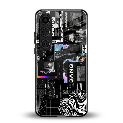 anxiety being back phone cover | glass case for samsung galaxy s24 fe